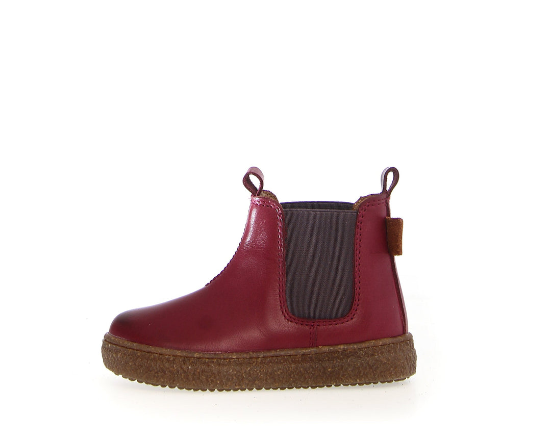 Naturino Figus Nappa Magnolia Red Ankle Boots GoldenBug